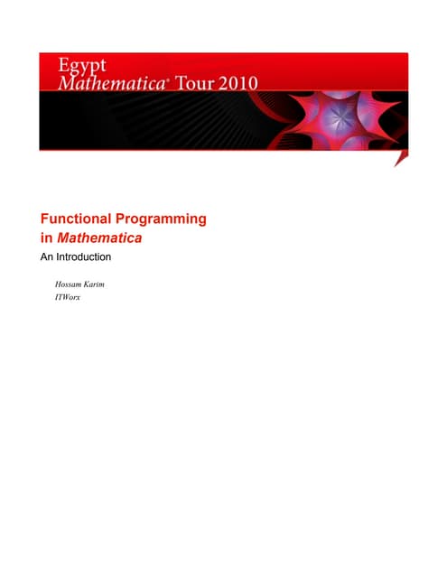 Functional Programming In Mathematica