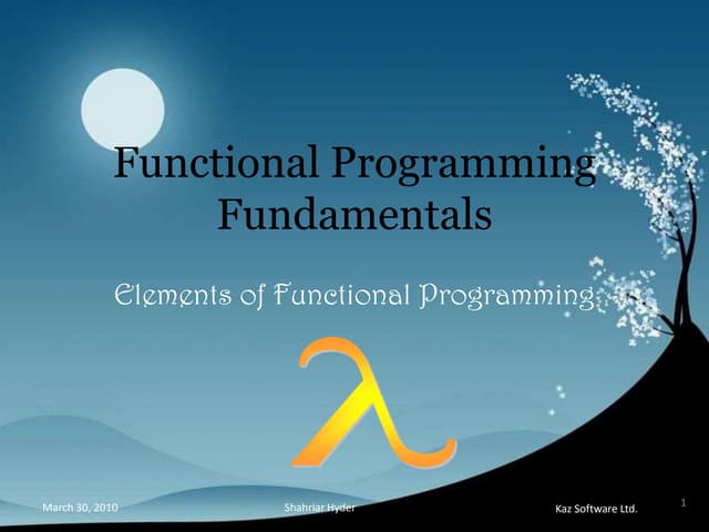 Functional Programming Fundamentals