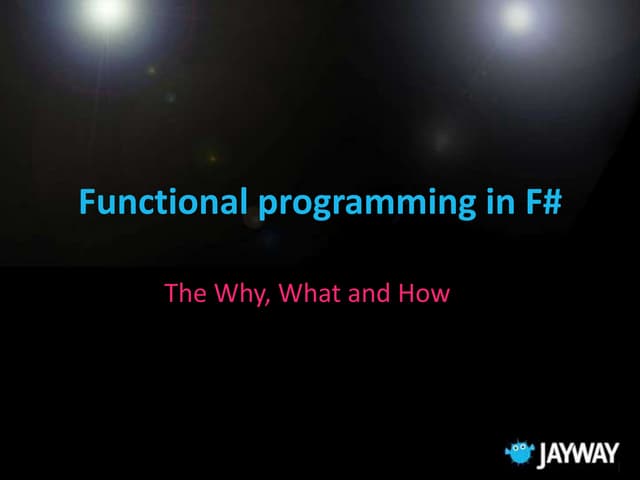 Functional programming in f sharp