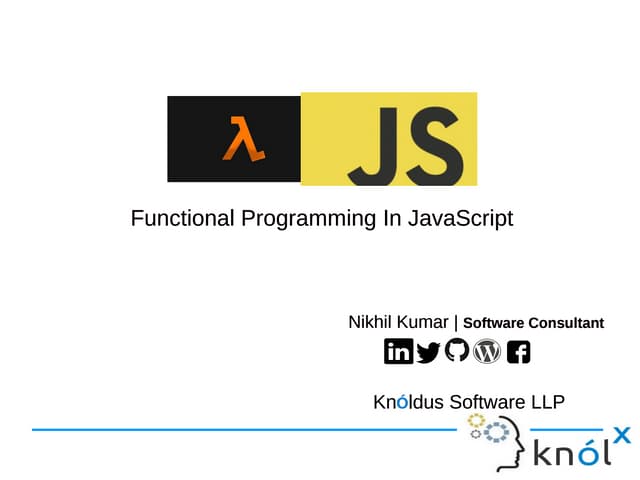 Functional programming in Javascript