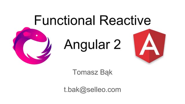 Functional Reactive Angular 2 