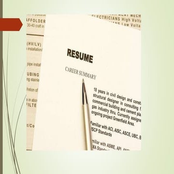 Functional resume