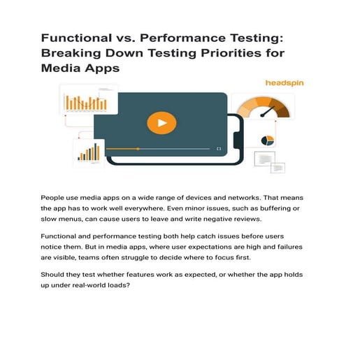 Functional vs. Performance Testing_ Breaking Down Testing Priorities for Medi...