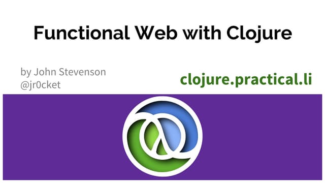 Functional web with clojure