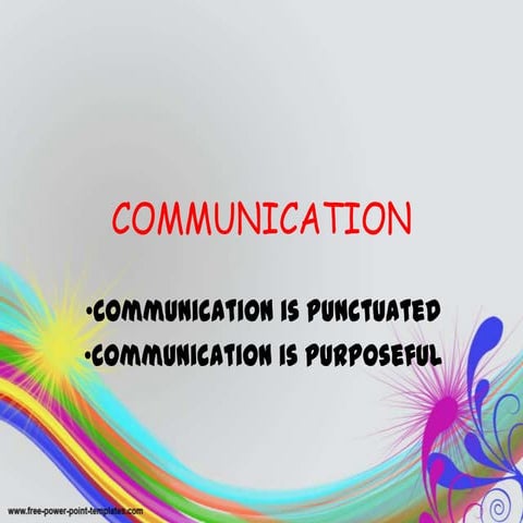 Function of communication