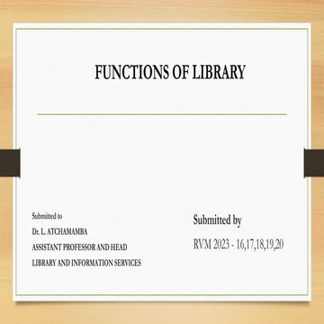 Function of Library in a library RVM-16-20.pptx
