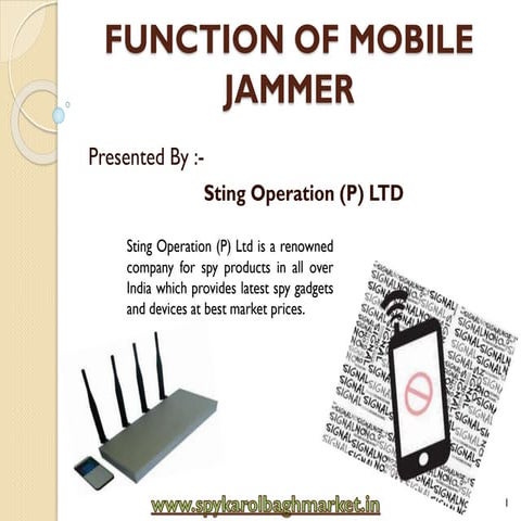 Function of Mobile Jammer