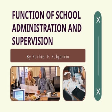Functions and principles of school administration | PPT