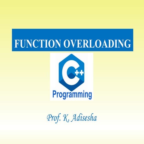 Function overloading | PDF