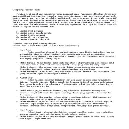 Function point web kelompok 10