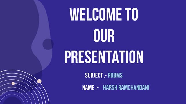 function & procedure presentation in relation database