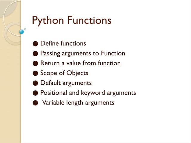 Functions Programming in Python Language