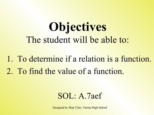 PPt on Functions