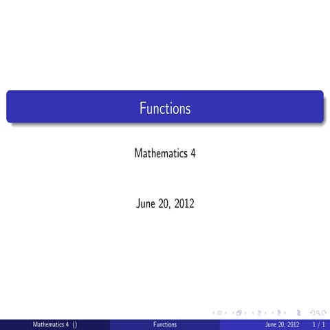 Functions | PPT