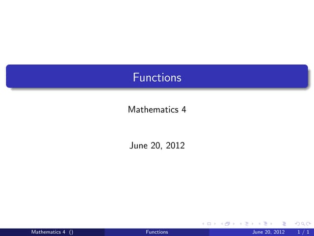 Functions | PPT