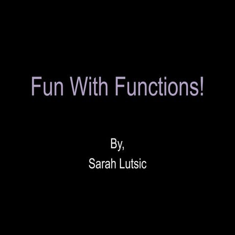 Functions