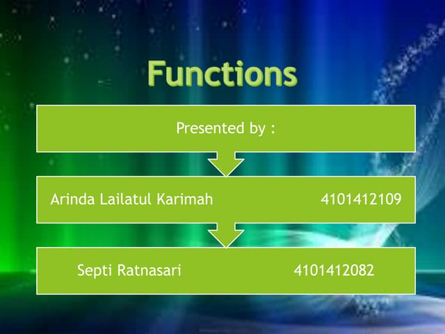 Functions