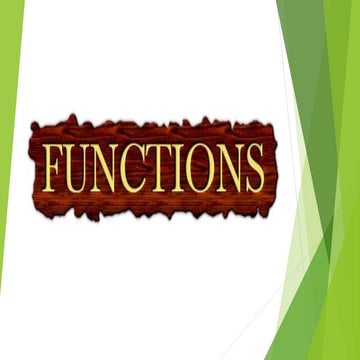 Functions