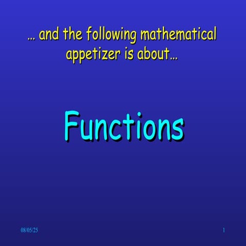 Functions ppt comprehensive and easy to u