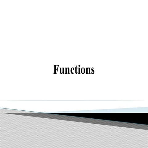 Presentation on Function in C Programming | PPTX