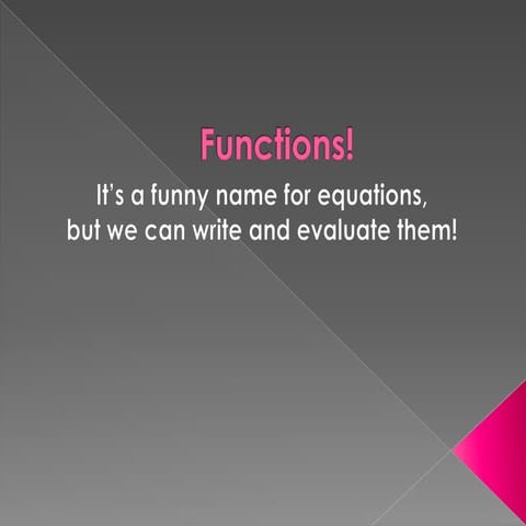 Functions and relations review