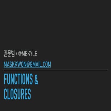 Functions & closures