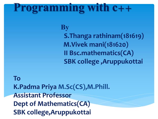 Functions in c++