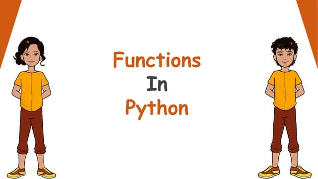 Functions In Python with types and examples | PPTX
