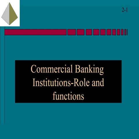 Functions of a commercial bank