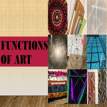 Functions of art | PPTX