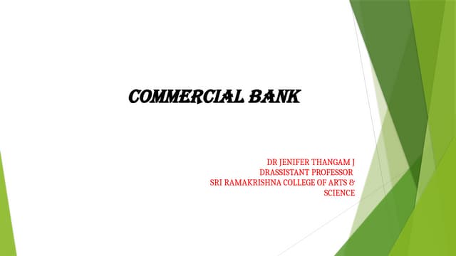 Functions of Comercial Banks.pptx Primary Functions (Banking Activities)Secondary Functions (Supplementary Functions)
