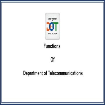 Functions of DOT_V1.pptx Department of Telecommunication