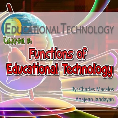 Functions of edtech