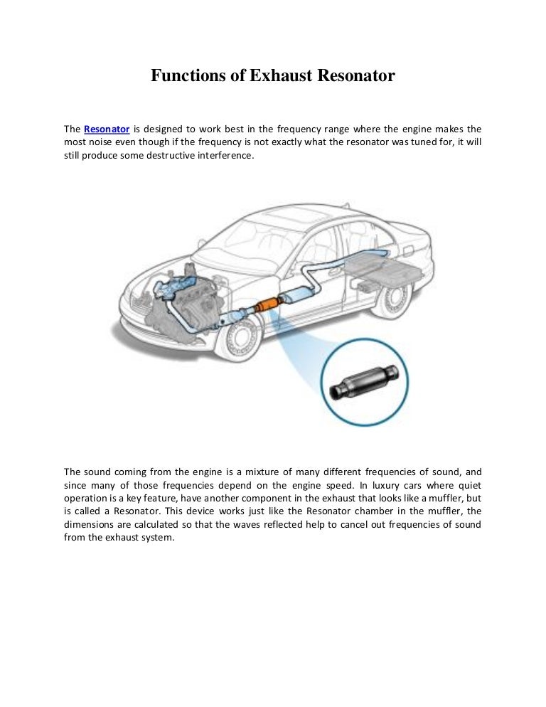Functions of Exhaust Resonator