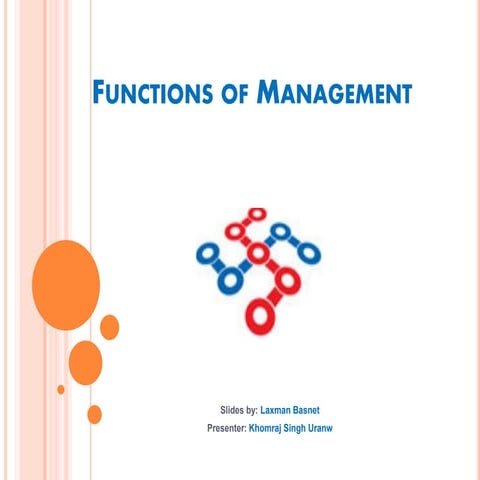 Functions of management