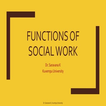 Function and Process of social work