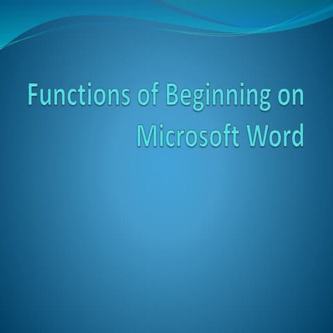 Funciones de Word | DOCX