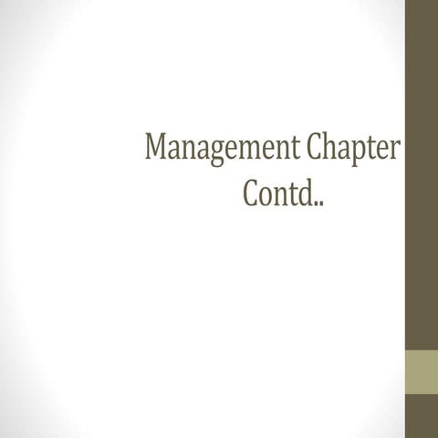 Introduction to management