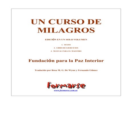 Fundacinparala pazinterioruncursodemilagros