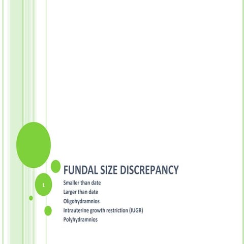 Fundal size discrepancy