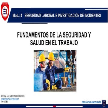 FUNDAMEN SEGURIDAD INDUSTRIAL E HIGIENE OCUP