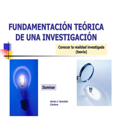 Fundamentacion teorica invest