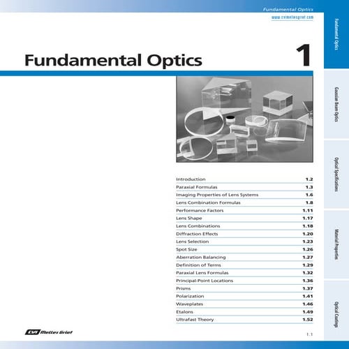 Fundamental optics PDF