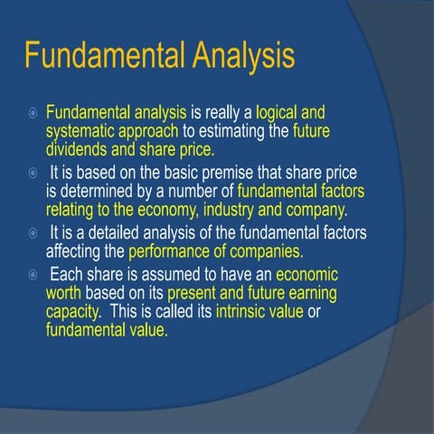 Fundamental analysis