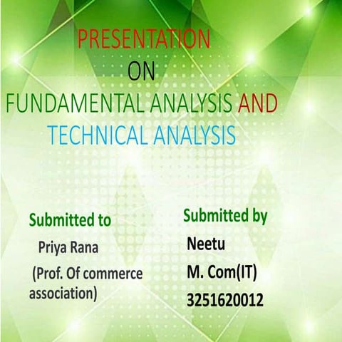 Fundamental analysis 