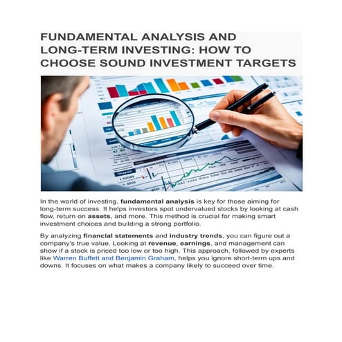 FUNDAMENTAL ANALYSIS AND LONG-TERM INVESTING: HOW TO CHOOSE SOUND ...