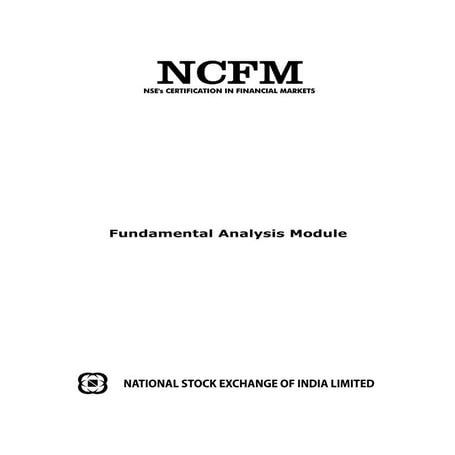 Study Material - [NCFM] Financial Markets A Beginners' Module | PDF