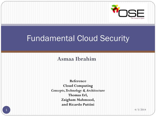 Fundamental cloud security