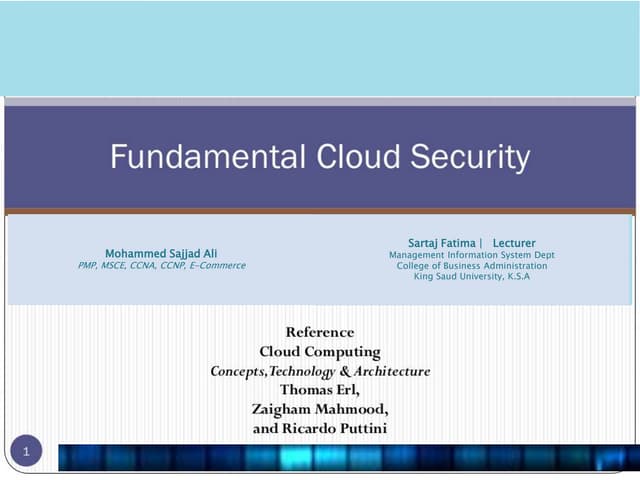 Fundamental Cloud Security