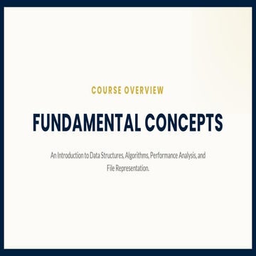 Fundamental Concepts of DSA data data types classification | PDF